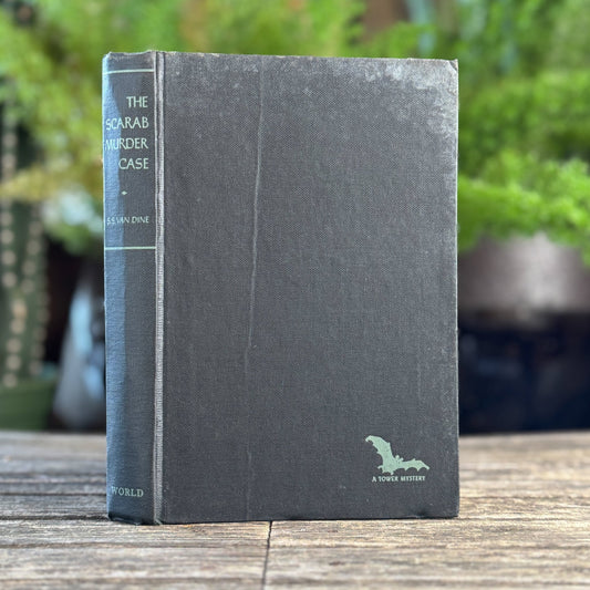 The Scarab Murder Case, S.S. Van Dine, 1945 Tower Books Edition, Hardcover - Pretty Old Books