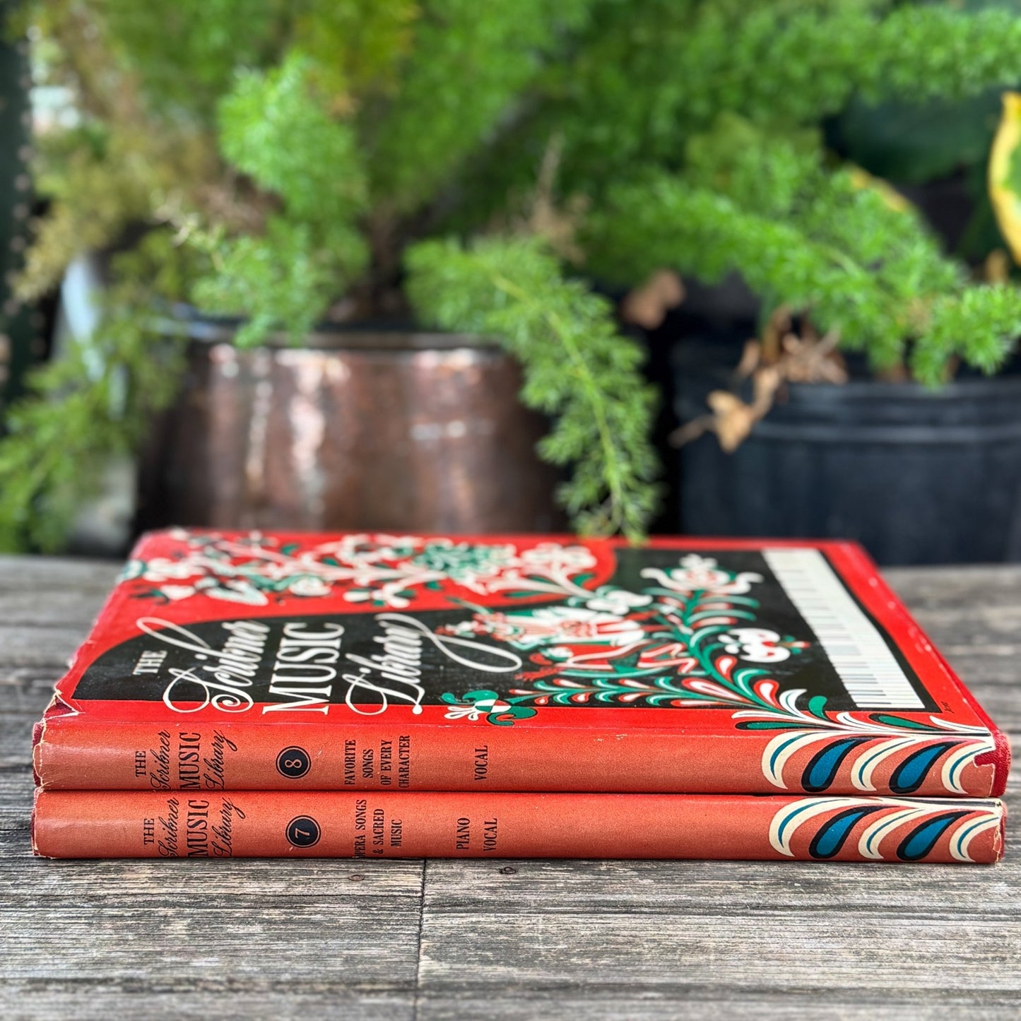 The Scribner Music Library, Vols. 7 & 8, Vintage Music Books - Pretty Old Books