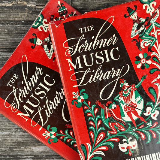 The Scribner Music Library, Vols. 7 & 8, Vintage Music Books - Pretty Old Books