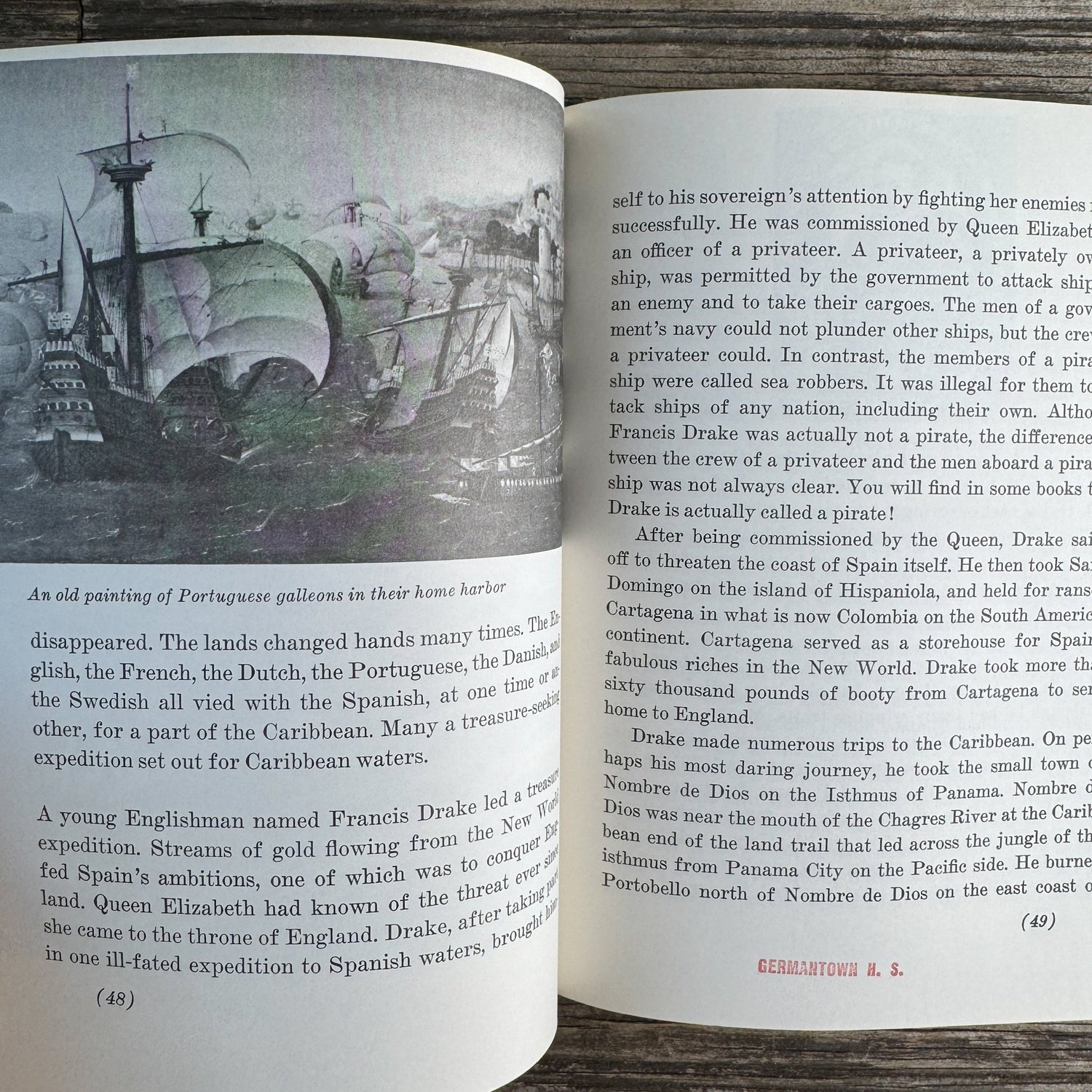 The Seven Seas, Elizabeth Clemons, 1971 - Pretty Old Books