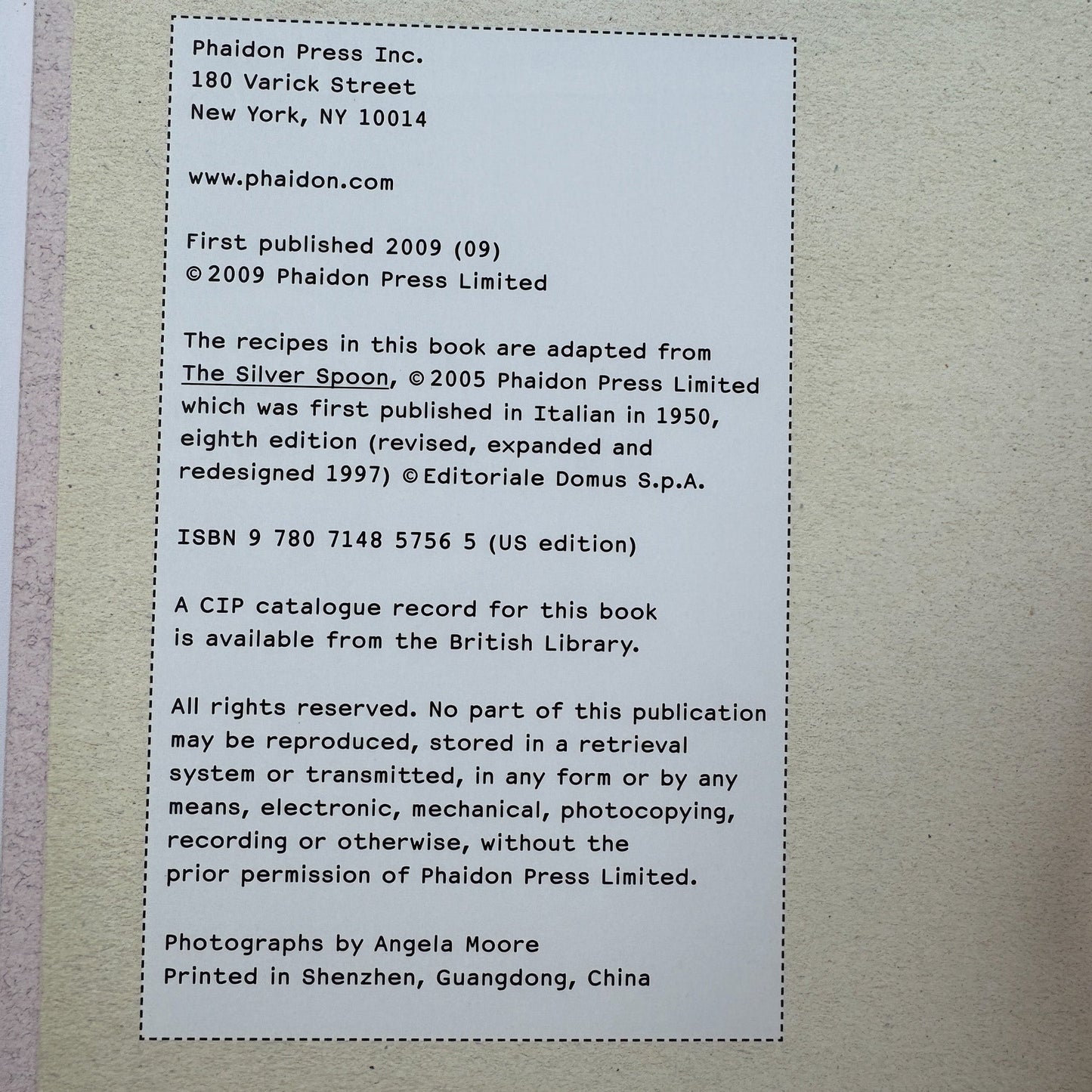 The Silver Spoon for Children: Favorite Italian Recipes, Phaidon, 2009 - Pretty Old Books