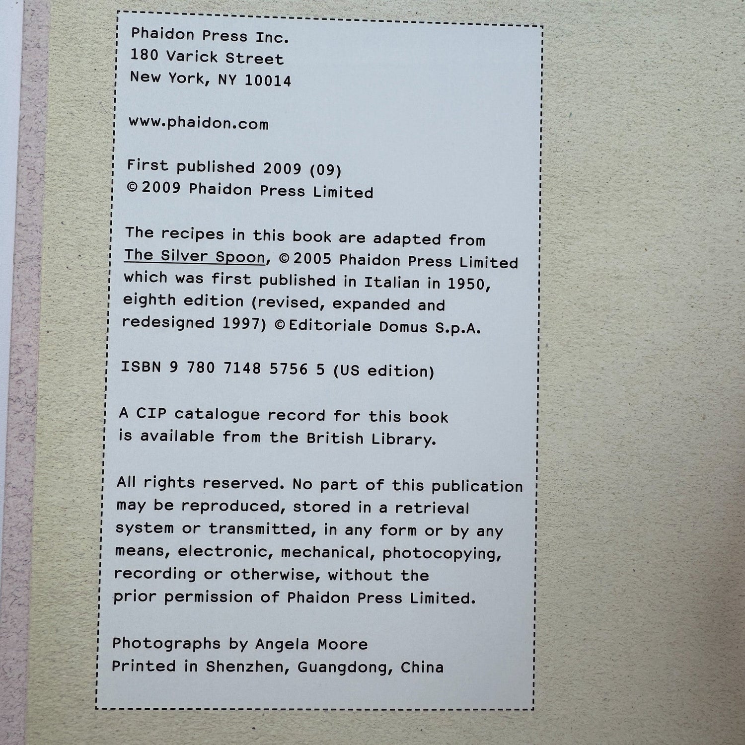 The Silver Spoon for Children: Favorite Italian Recipes, Phaidon, 2009 - Pretty Old Books