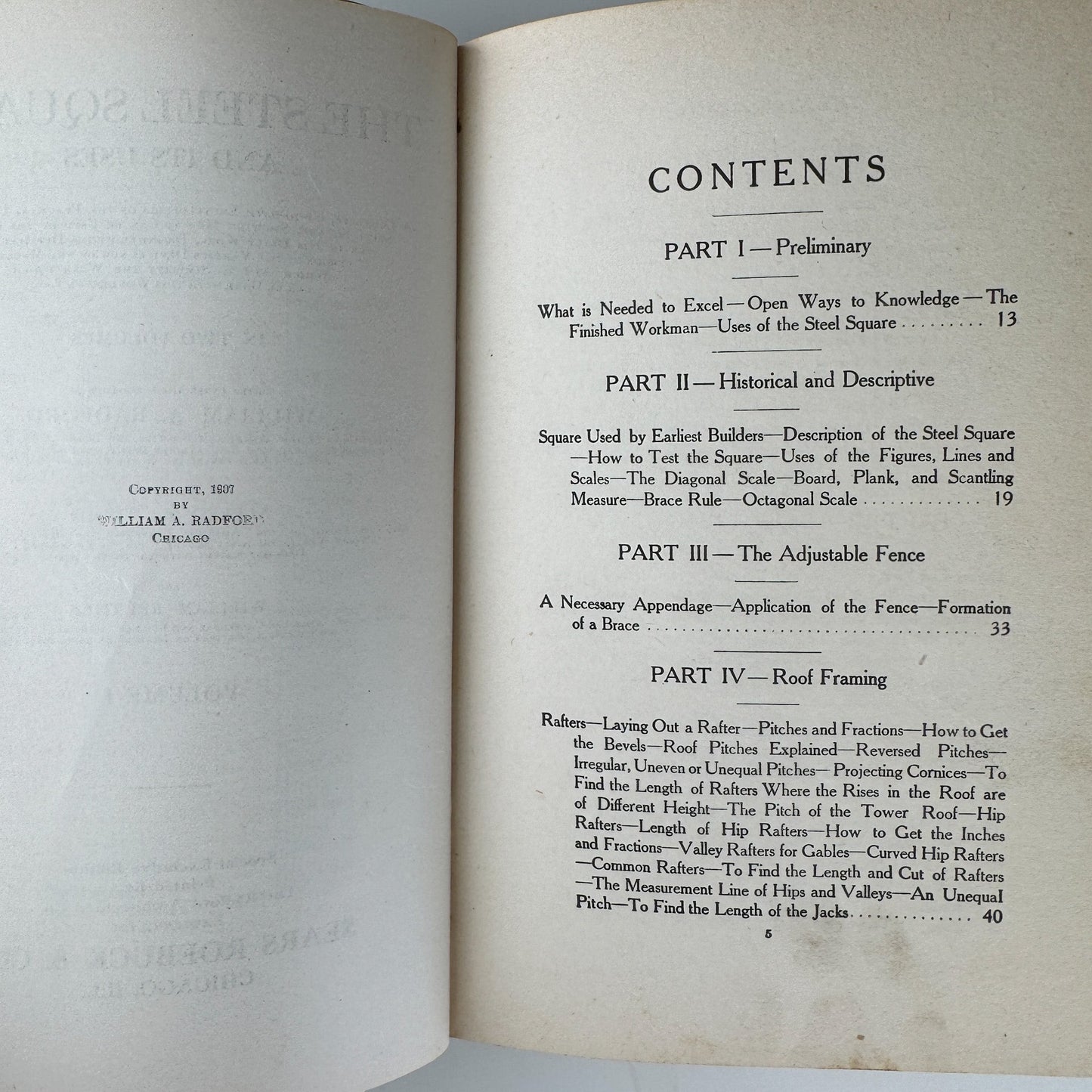 The Steel Square and Its Uses, Vol. I, 1897 - Pretty Old Books