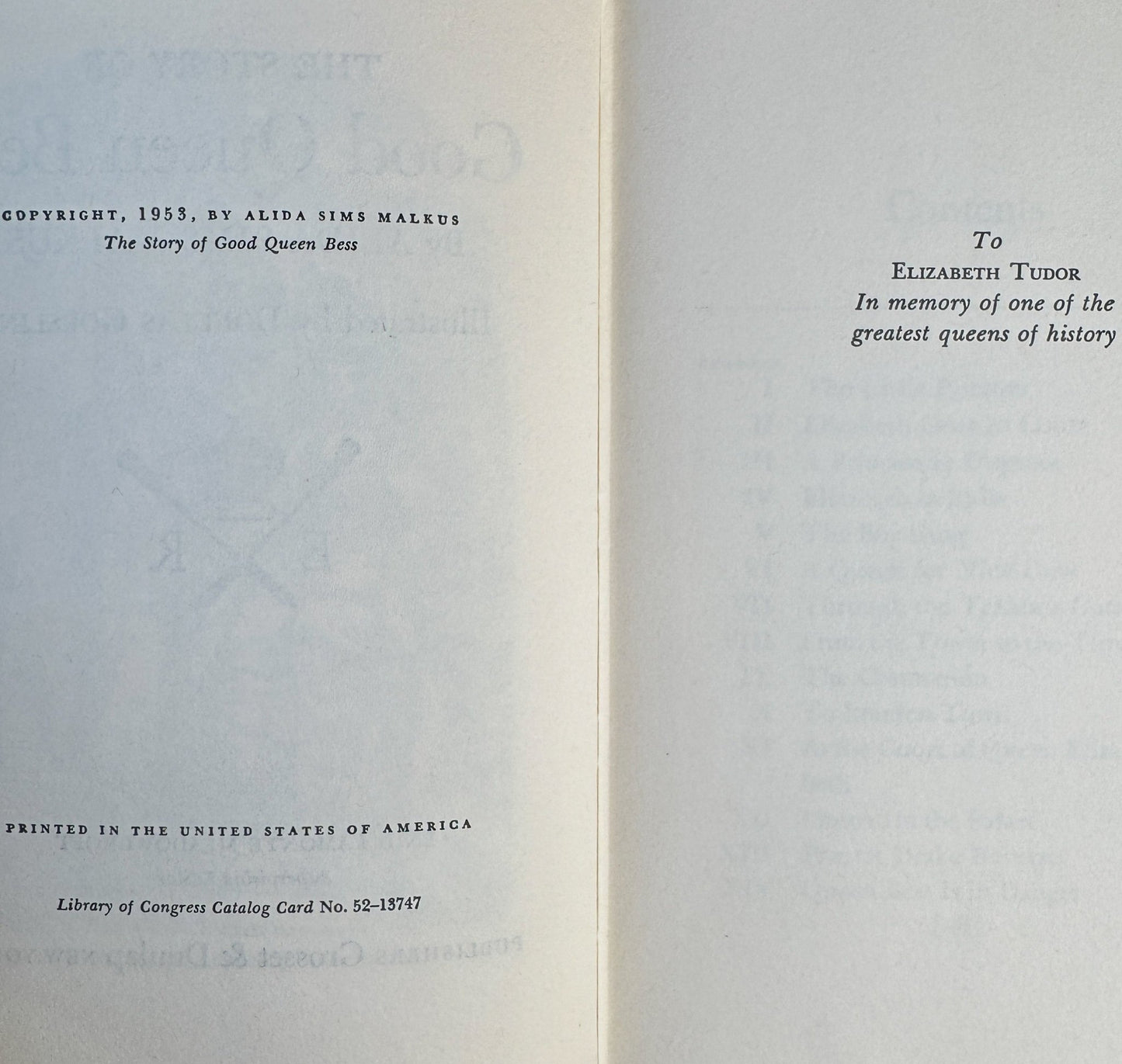 The Story of Good Queen Bess, Signature Books, 1953 - Pretty Old Books