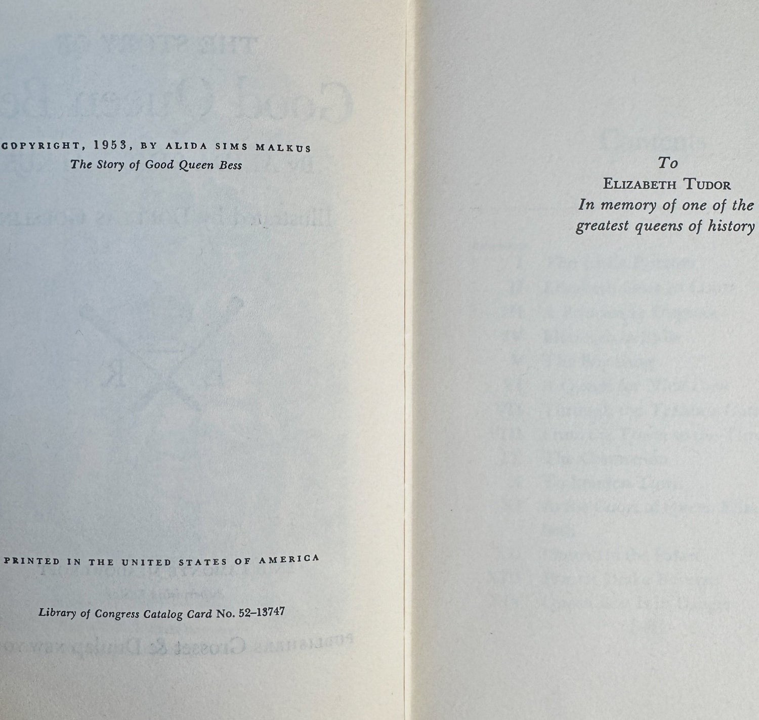 The Story of Good Queen Bess, Signature Books, 1953 - Pretty Old Books