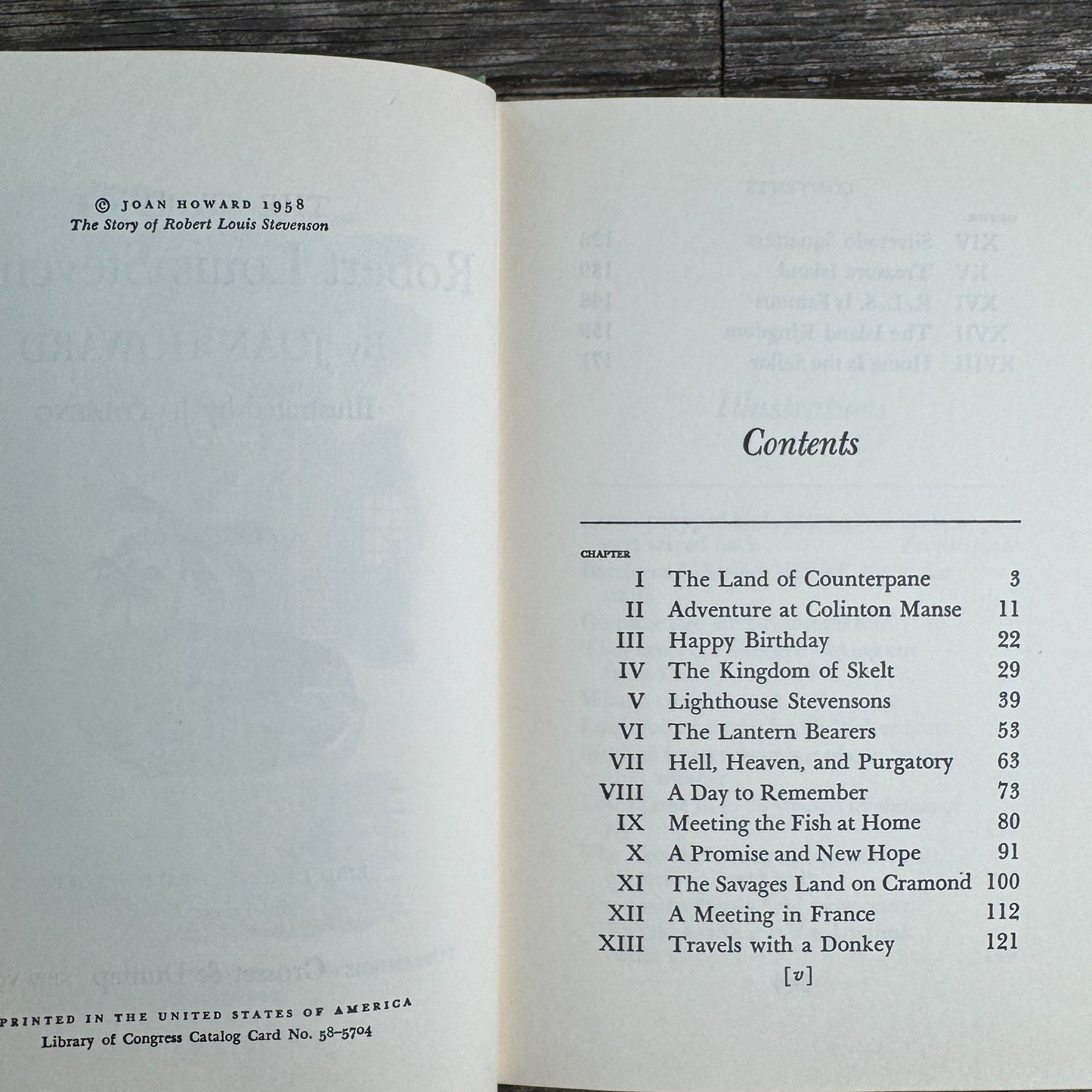The Story of Robert Louis Stevenson by Joan Howard, 1958 - Pretty Old Books