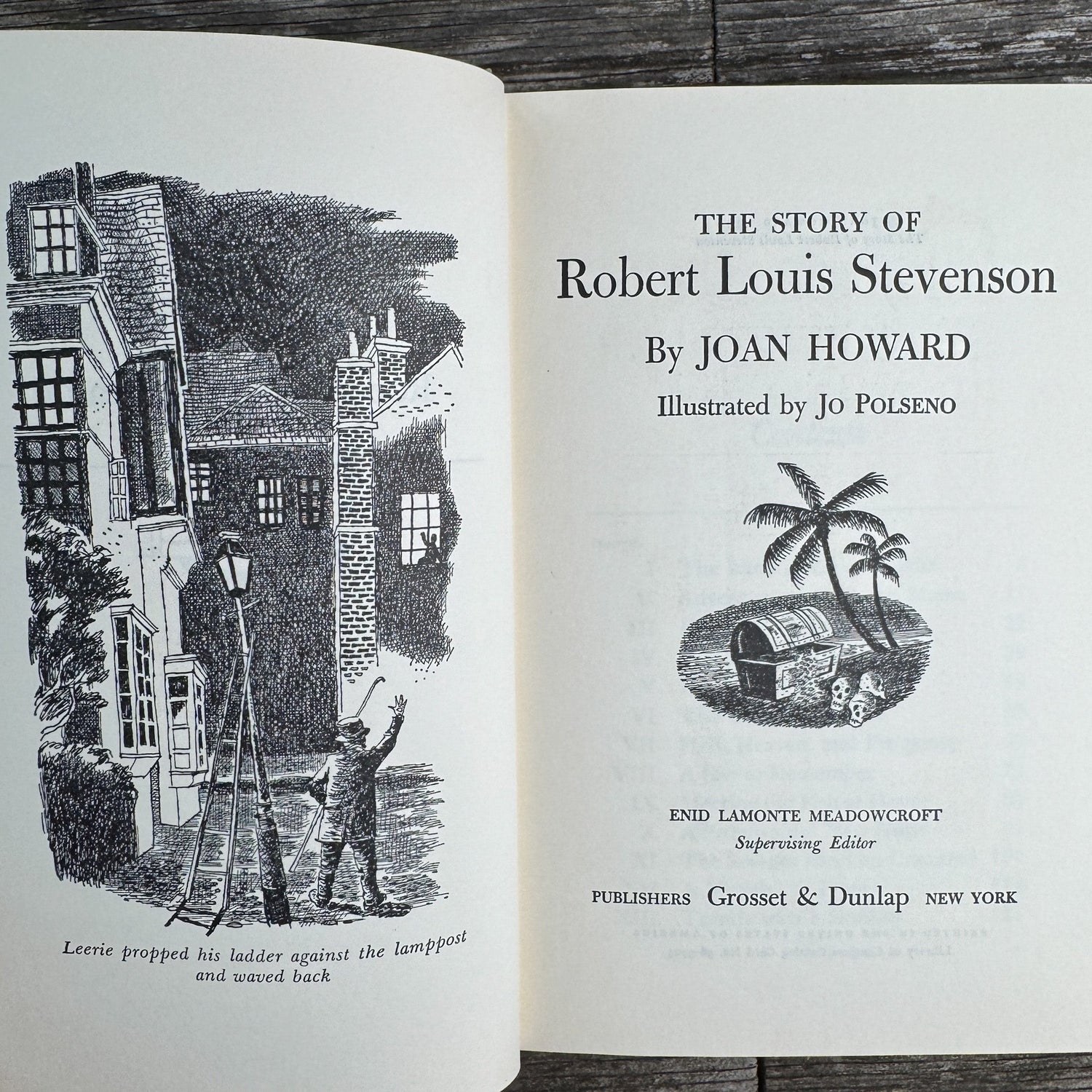 The Story of Robert Louis Stevenson by Joan Howard, 1958 - Pretty Old Books