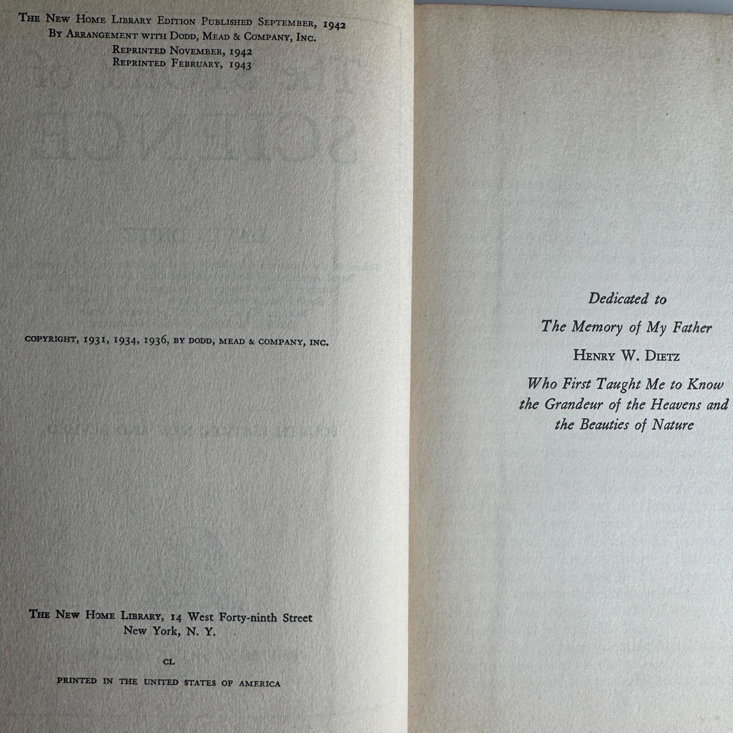 The Story Of Science, David Dietz, 1942 - Pretty Old Books