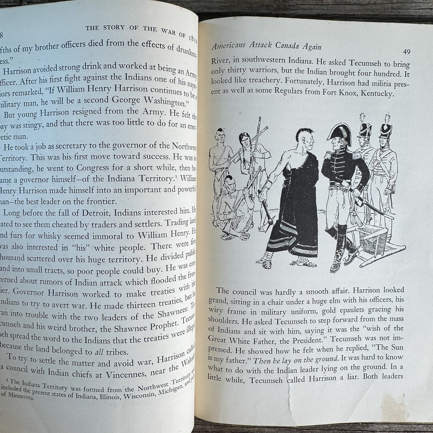 The Story of the War of 1812, Colonel Red Reeder, 1960, First Edition - Pretty Old Books