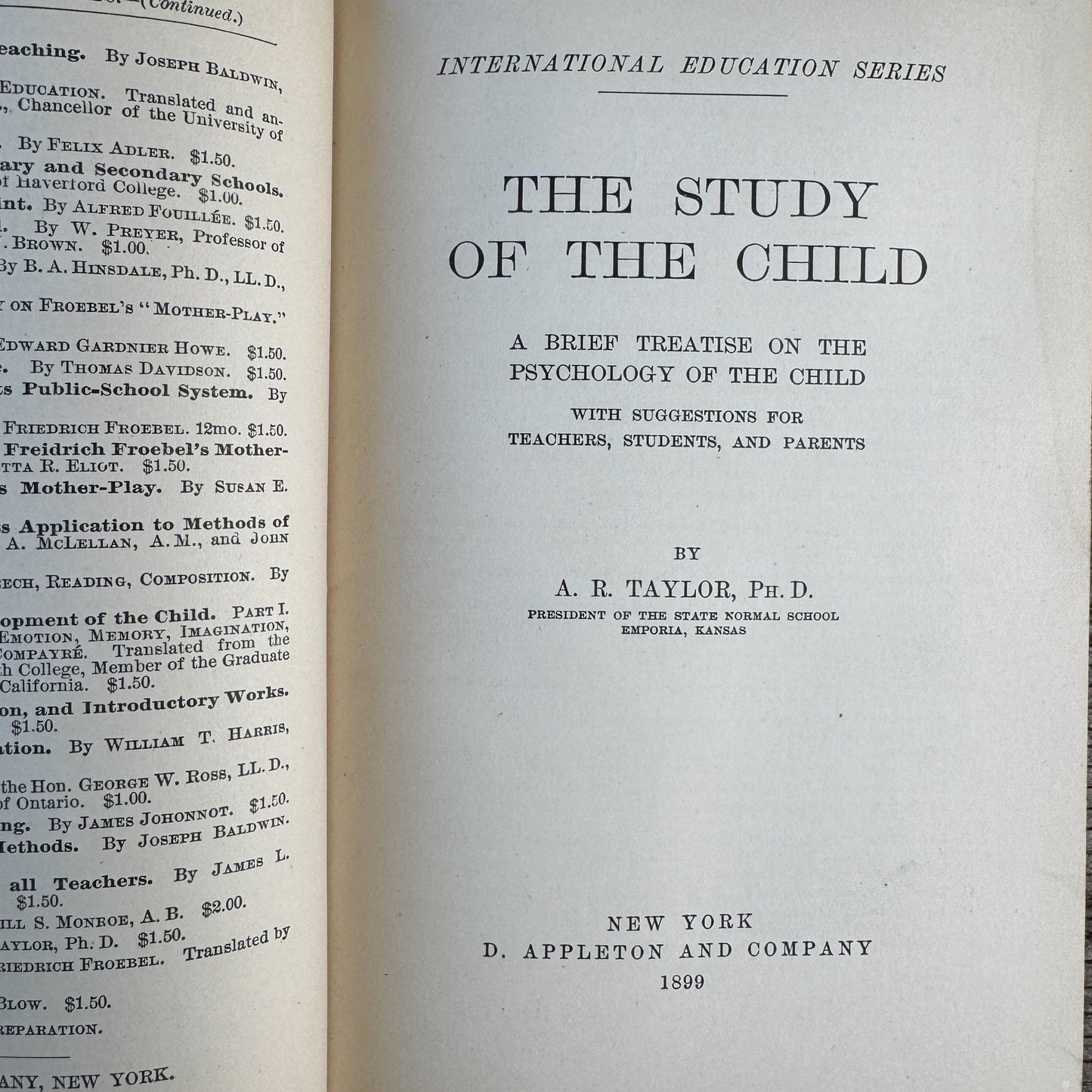 The Study of the Child, 1898 Child Development Guide - Pretty Old Books