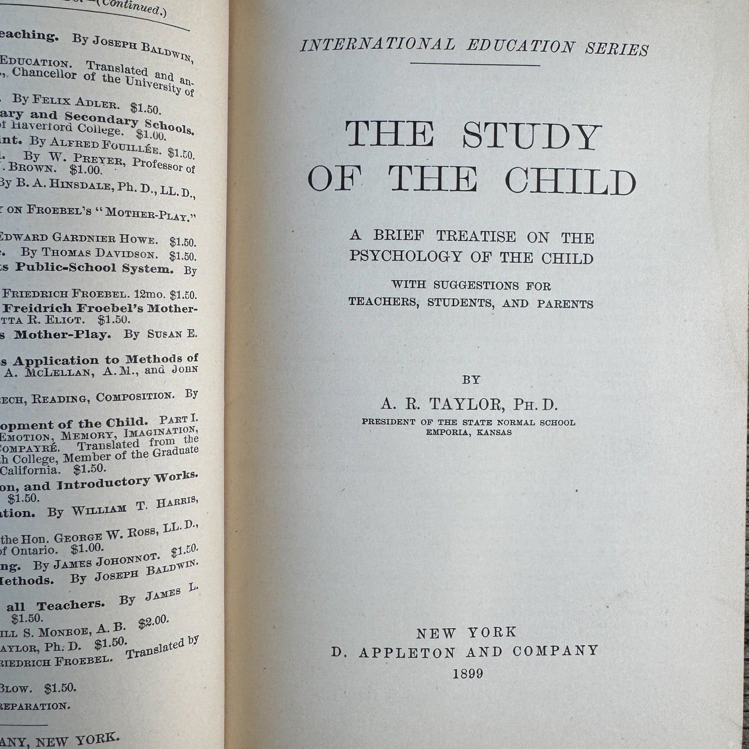 The Study of the Child, 1898 Child Development Guide - Pretty Old Books