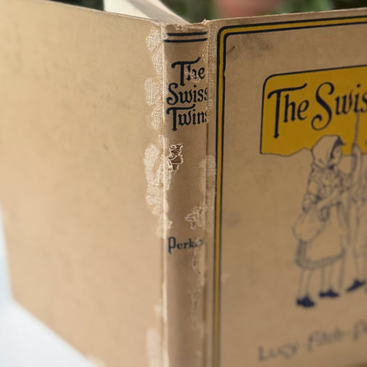 The Swiss Twins, Lucy Fitch Perkins, 1922 Hardcover - Pretty Old Books