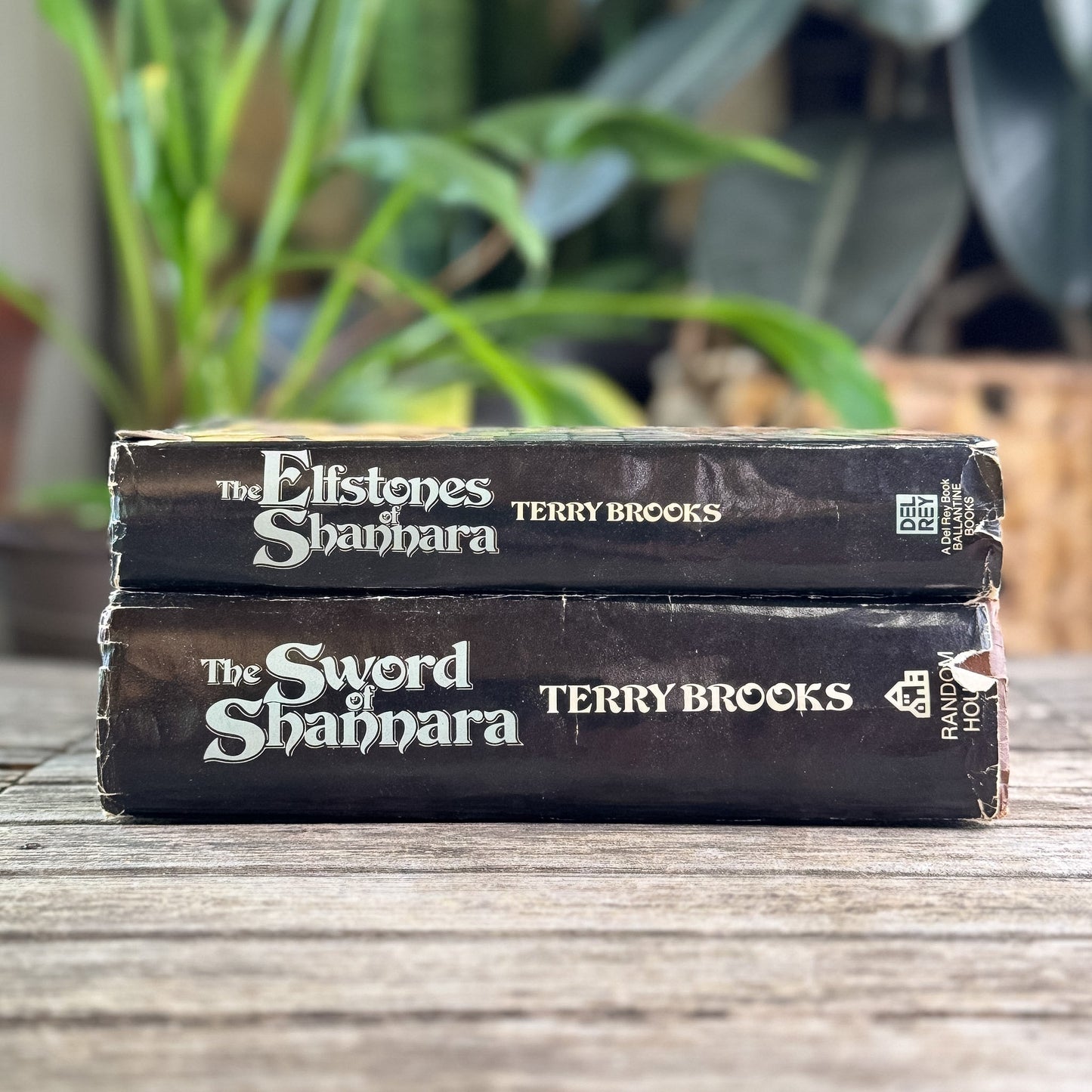 The Sword of Shannara and The Elfstones of Shannara, Terry Brooks, 1977 and 1982, Two-Volume Book Club Set - Pretty Old Books