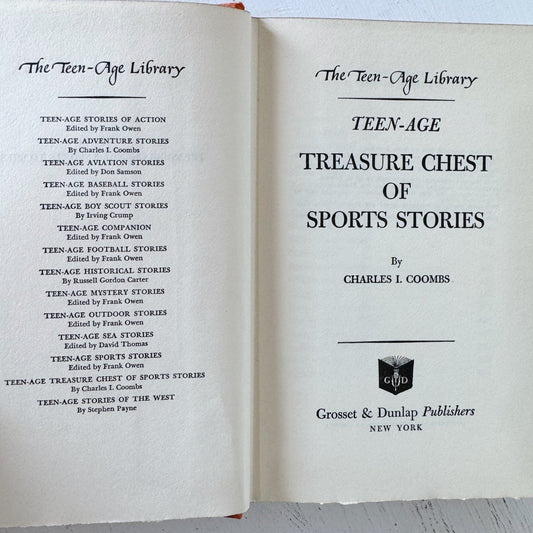 The Teen - Age Treasure Chest of Sports Stories, 1948 - Pretty Old Books