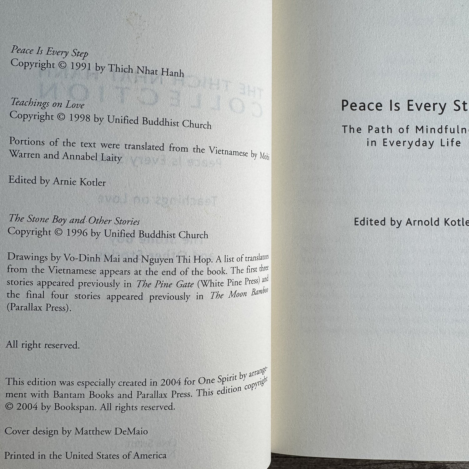 The Thich Nhat Hanh Collection, 2004 Hardcover - Pretty Old Books