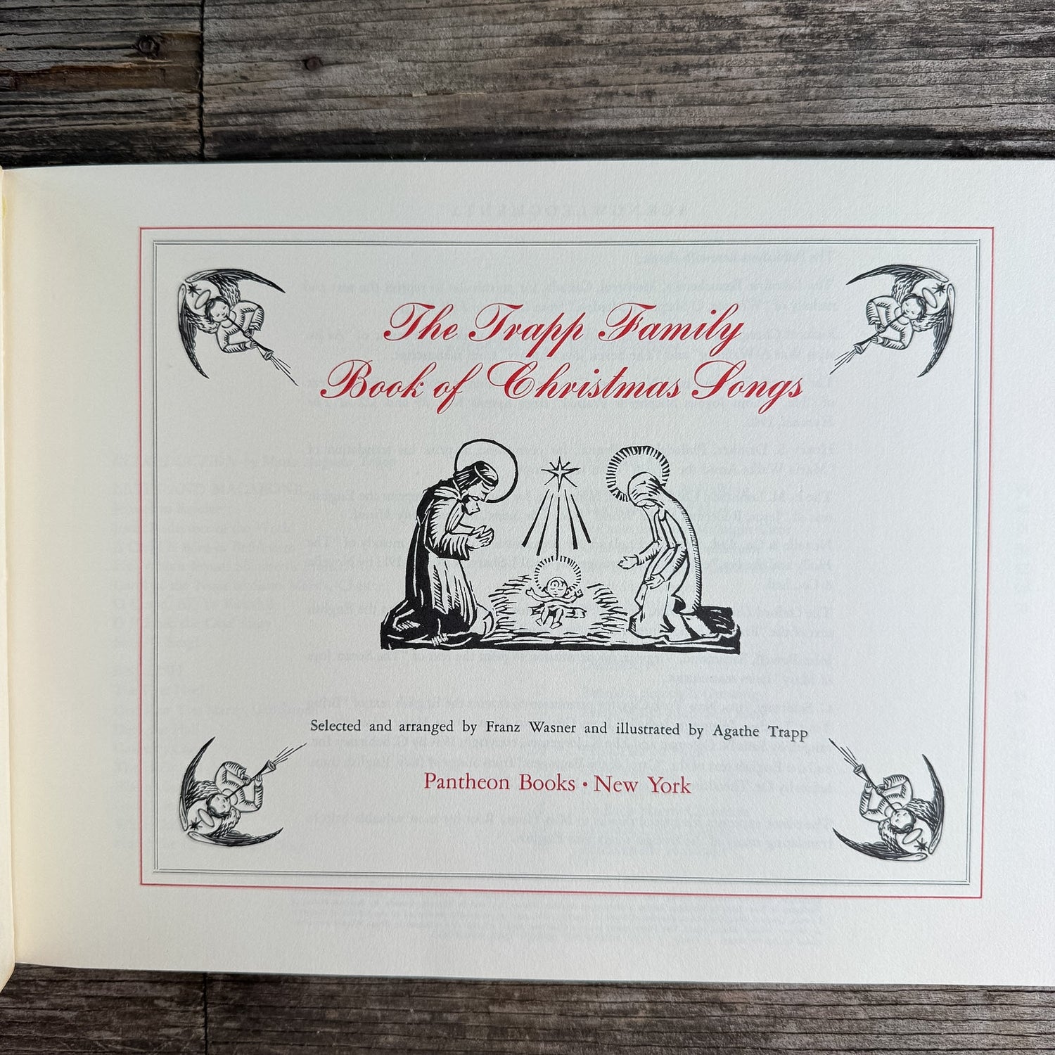The Trapp Family Book of Christmas Songs, 1950 - Pretty Old Books