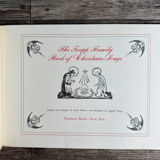 The Trapp Family Book of Christmas Songs, 1950 - Pretty Old Books