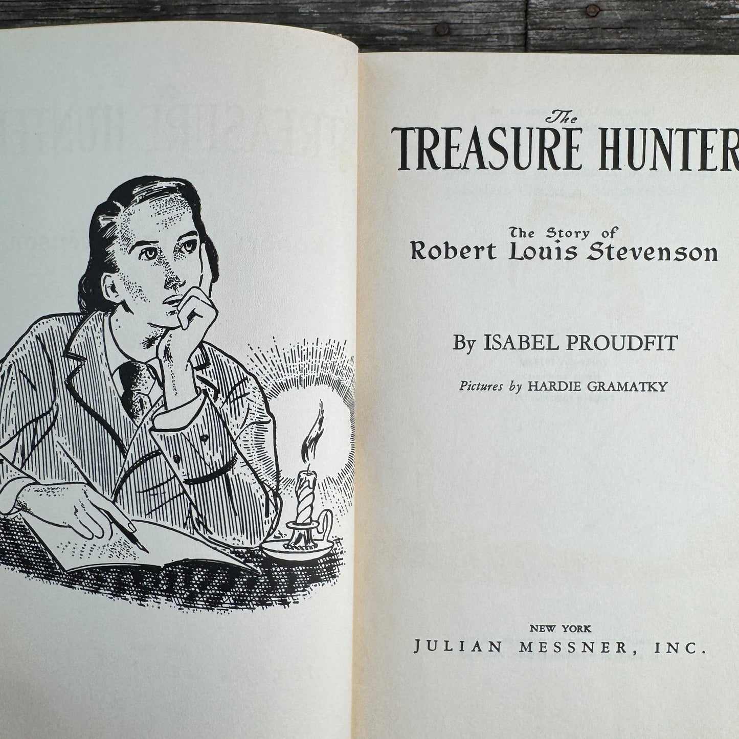 The Treasure Hunter: The Story of Robert Louis Stevenson, 1939 - Pretty Old Books