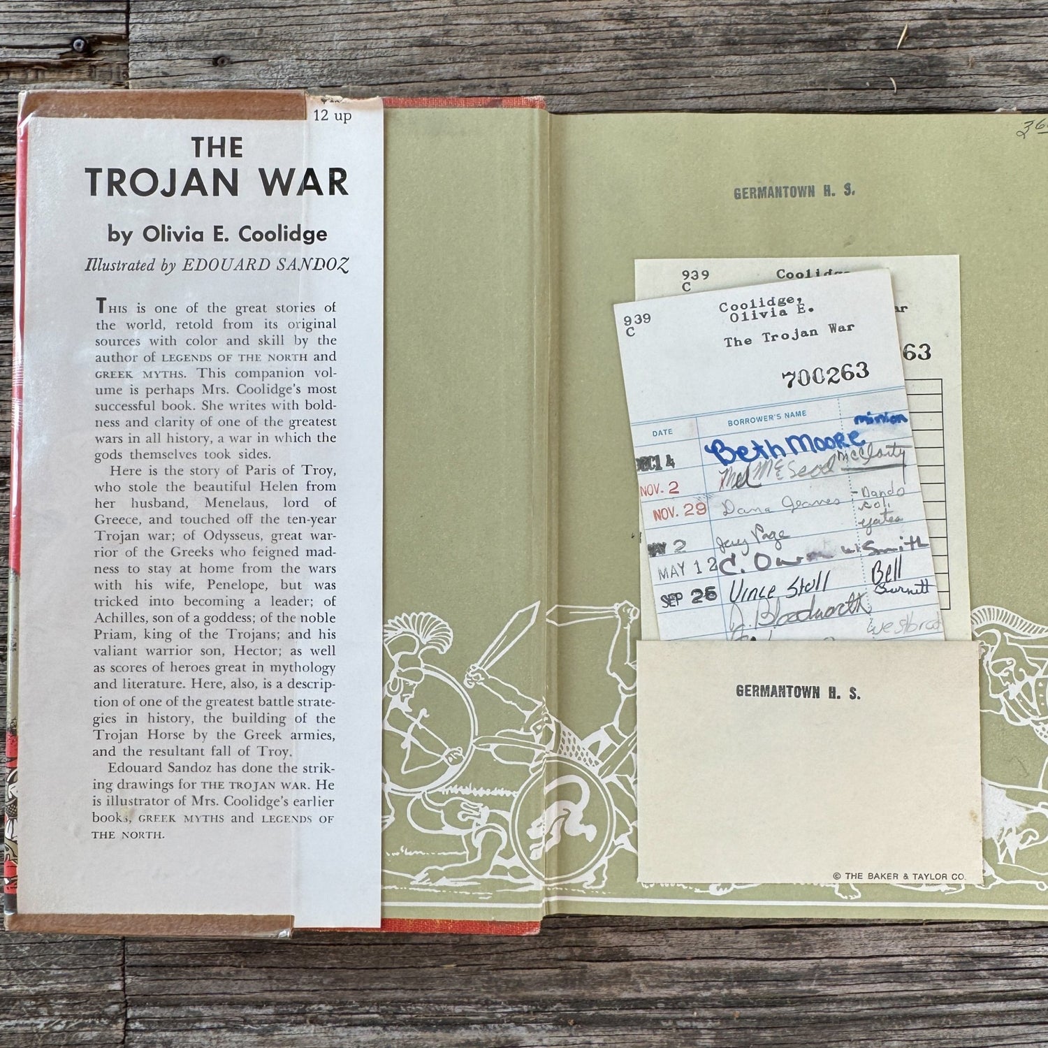 The Trojan War, Olivia E. Coolidge, 1952, Young Readers Intro to Homer - Pretty Old Books