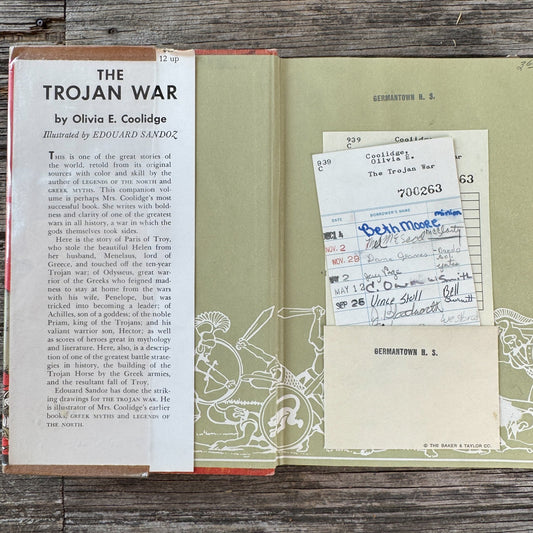 The Trojan War, Olivia E. Coolidge, 1952, Young Readers Intro to Homer - Pretty Old Books