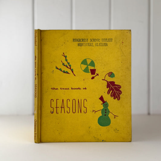 The True Book of Seasons, 1960, Mid - Century Nature Study Book - Pretty Old Books