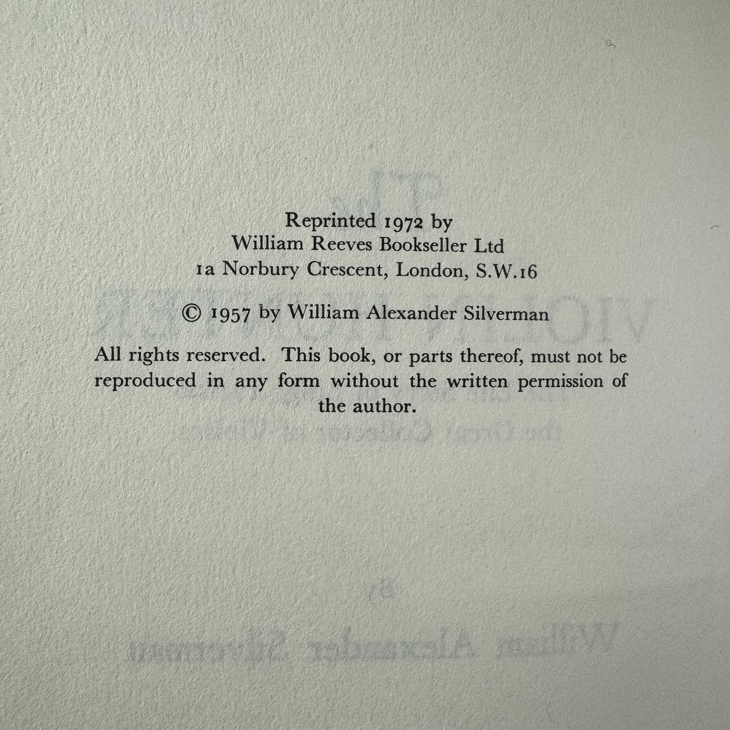 The Violin Hunter: The Life Story of Luigi Tarisio, William Alexander Silverman, 1957, William Reeves - Pretty Old Books