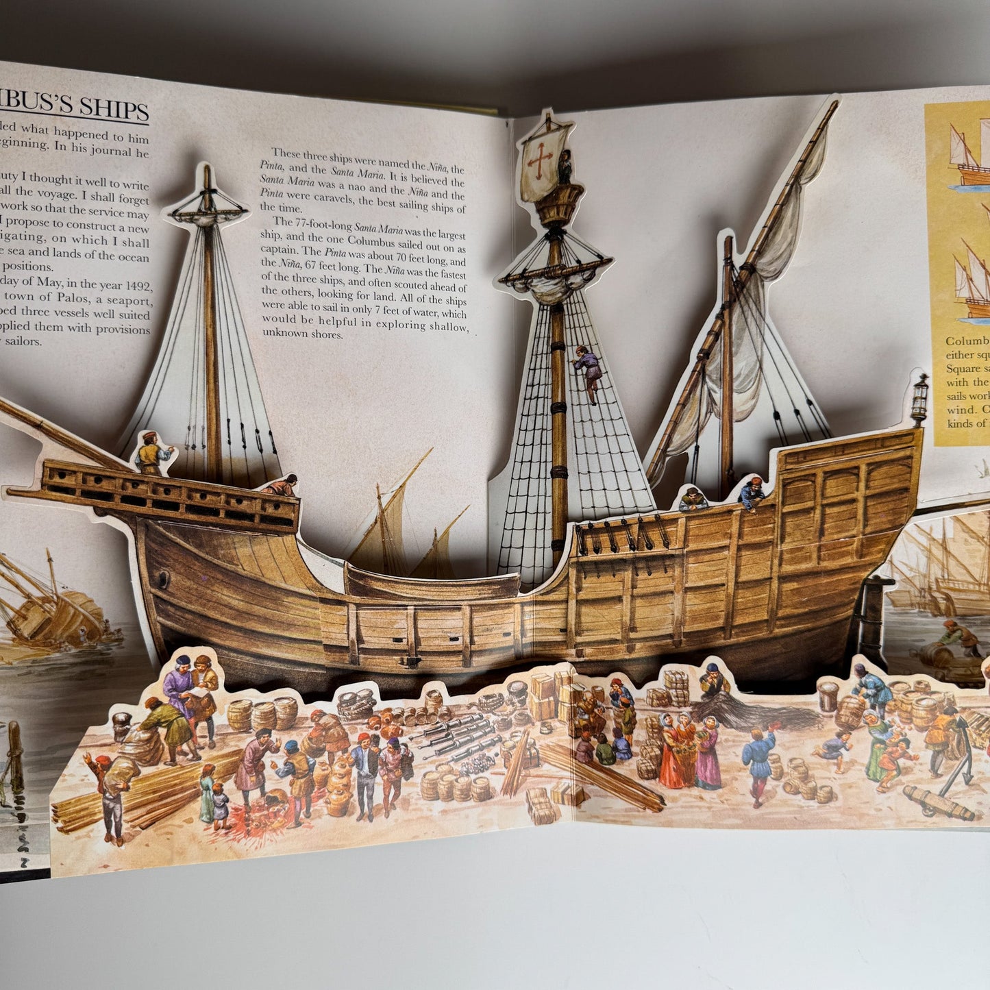 The Voyage of Columbus in His Own Words, Pop - Up Book, 1991 - Pretty Old Books