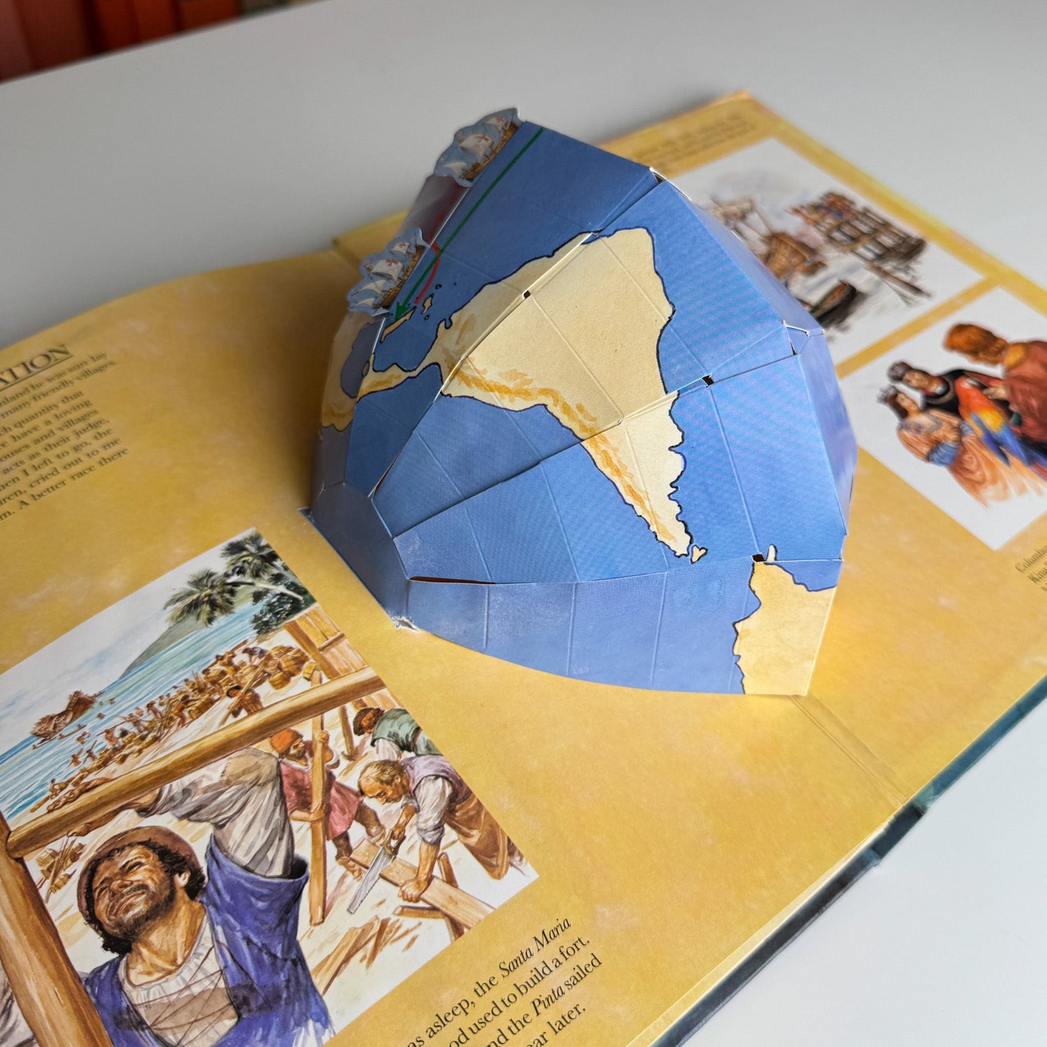The Voyage of Columbus in His Own Words, Pop - Up Book, 1991 - Pretty Old Books