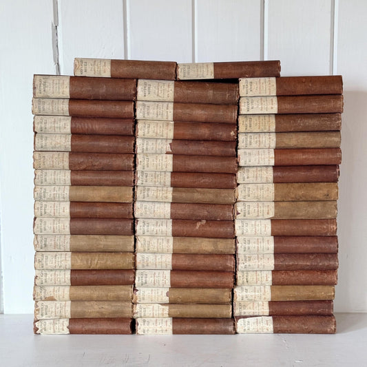 The Waverley Novels, Sir Walter Scott, Antique Shabby Books for Decor - Pretty Old Books