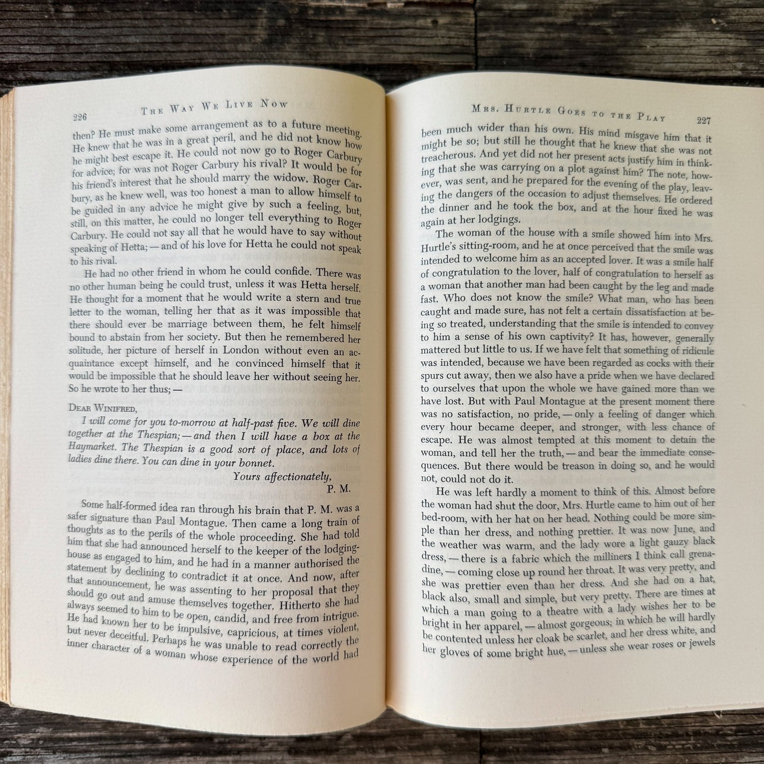 The Way We Live Now, Anthony Trollope, Borzoi 1st Ed, 1950 - Pretty Old Books