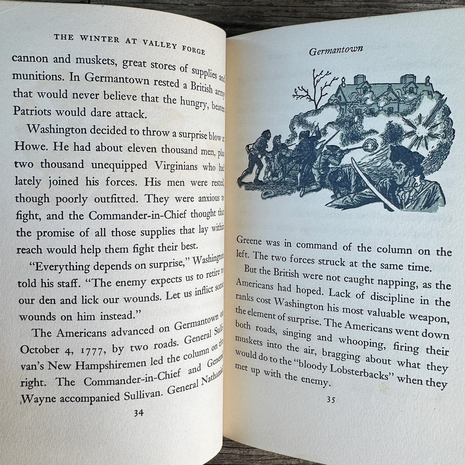 The Winter at Valley Forge, F. Van Wyck Mason, 1953, Landmark Books Edition - Pretty Old Books