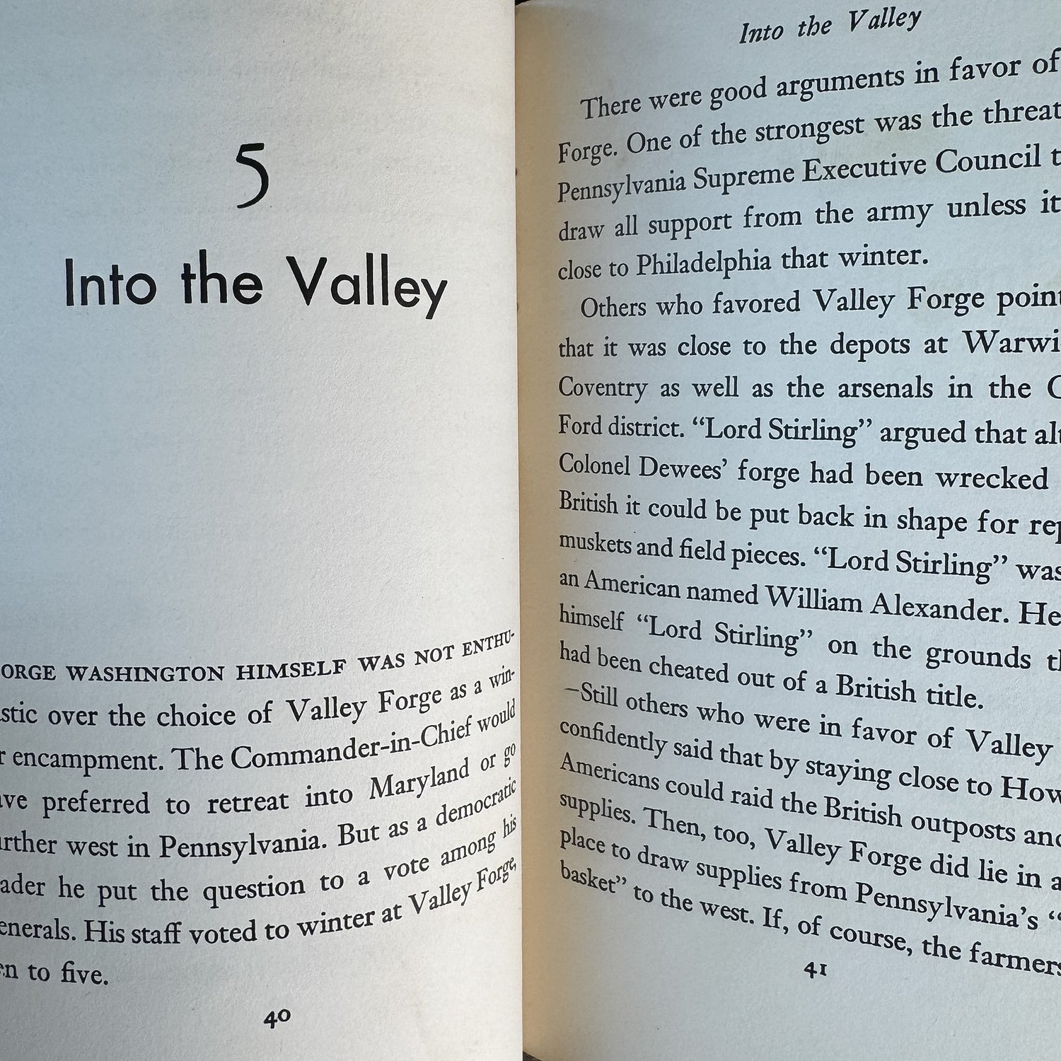 The Winter at Valley Forge, F. Van Wyck Mason, 1953, Landmark Books Edition - Pretty Old Books