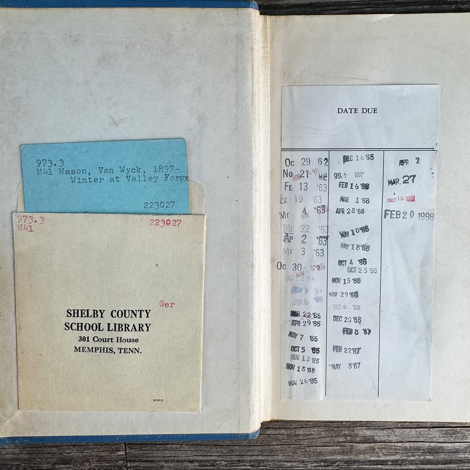 The Winter at Valley Forge, F. Van Wyck Mason, 1953, Landmark Books Edition - Pretty Old Books