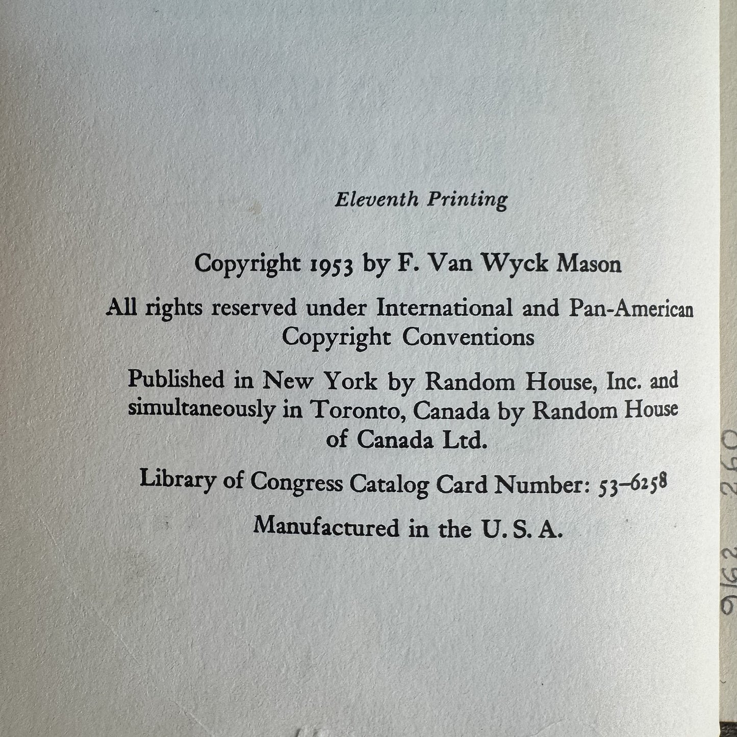 The Winter at Valley Forge, F. Van Wyck Mason, 1953, Landmark Books Edition - Pretty Old Books