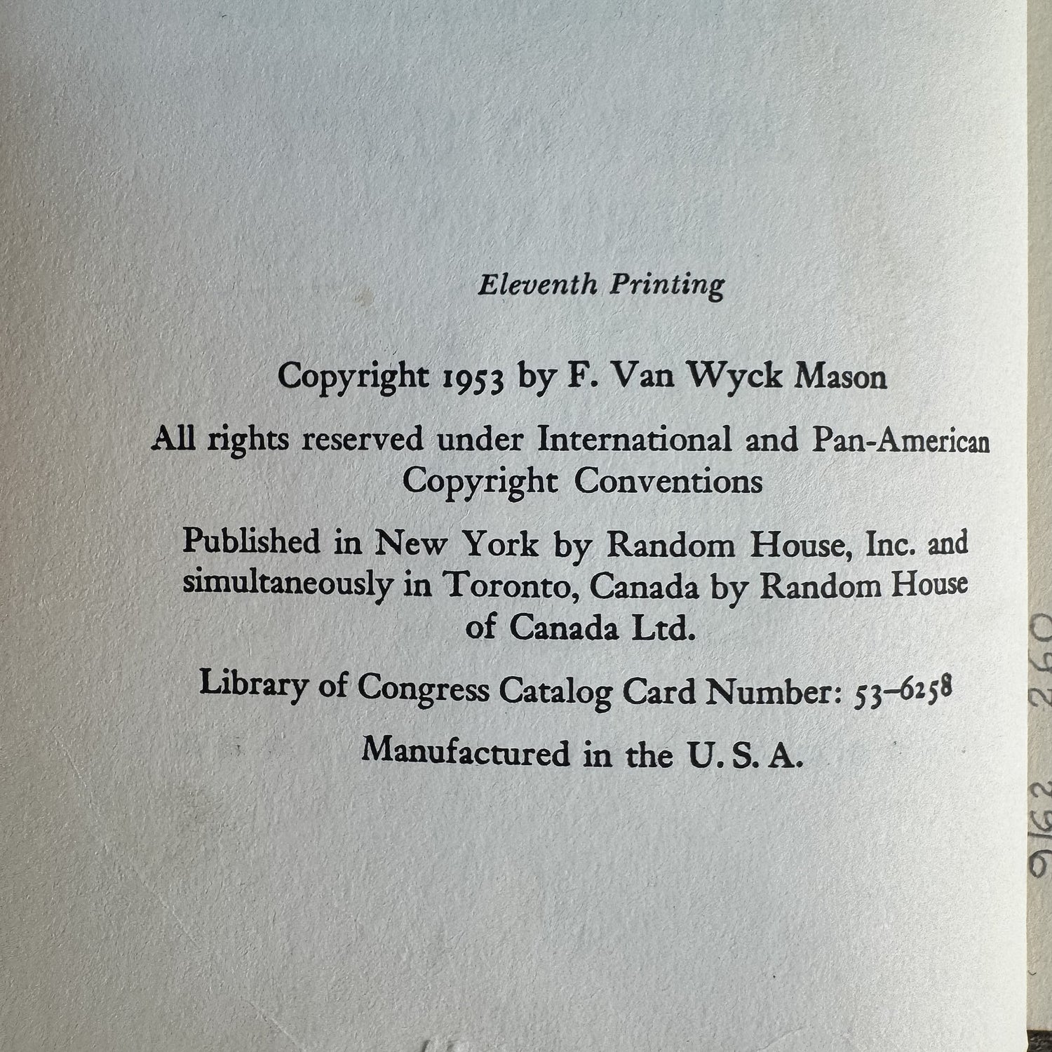 The Winter at Valley Forge, F. Van Wyck Mason, 1953, Landmark Books Edition - Pretty Old Books