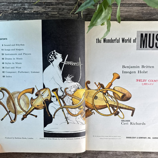The Wonderful World of Music, Benjamin Britten and Imogen Holst, 1958 - Pretty Old Books