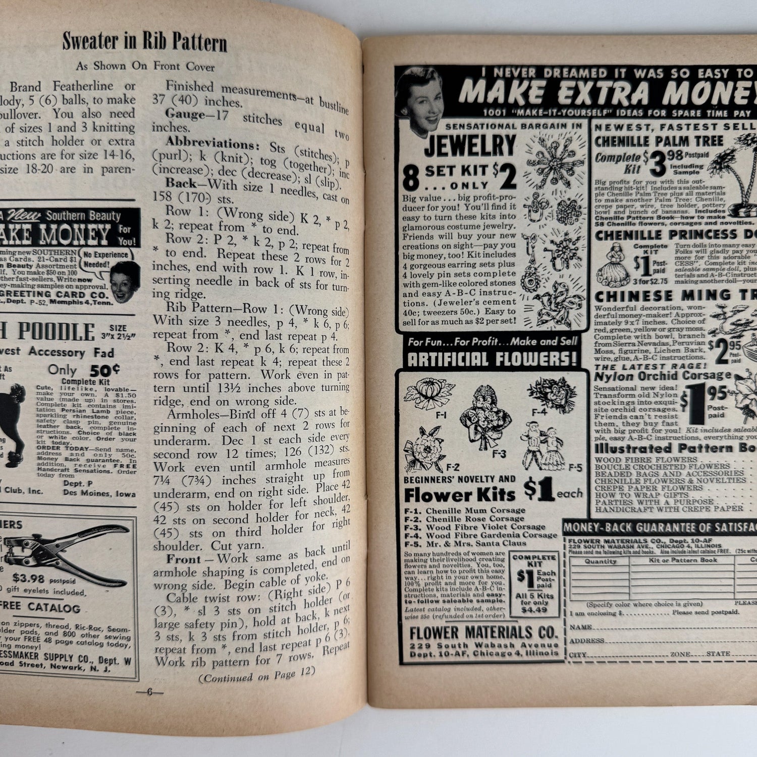 The Workbasket Magazine, Mid - Century 1950s Crafting, Needlepoint, Maker, Knitting, Cooking, Embroidery, Ephemera, Homemaking - Pretty Old Books