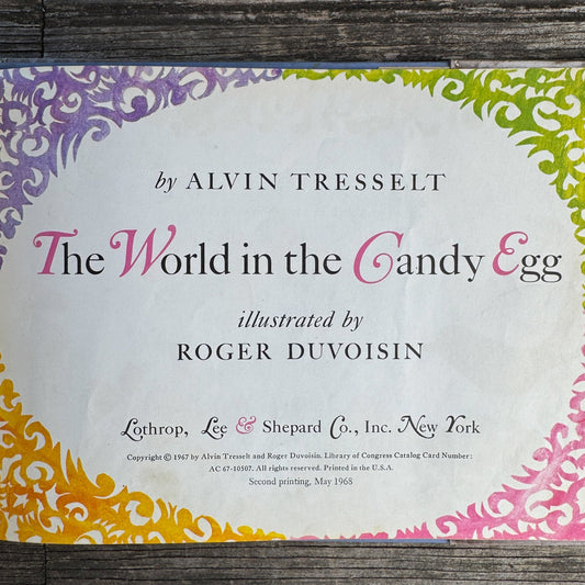 The World in the Candy Egg, 1968 - Pretty Old Books
