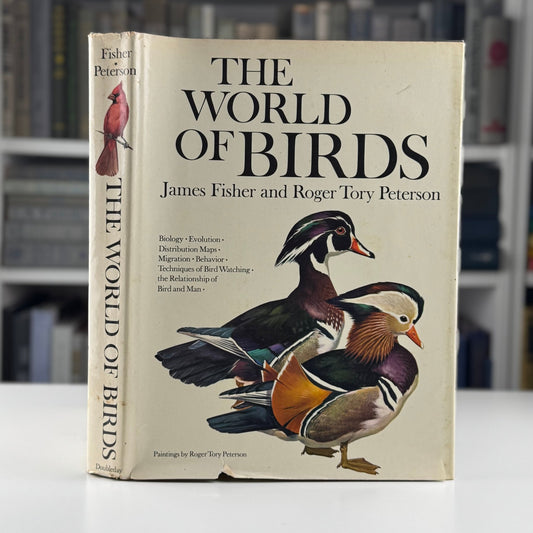 The World of Birds, James Fisher and Roger Tory Peterson, 1964 Illustrated Oversized Hardcover - Pretty Old Books