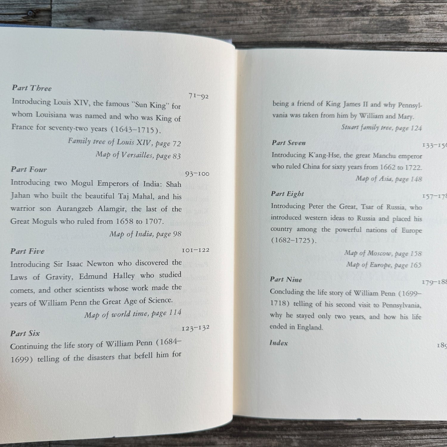 The World of William Penn, Genevieve Foster, 1973 - Pretty Old Books