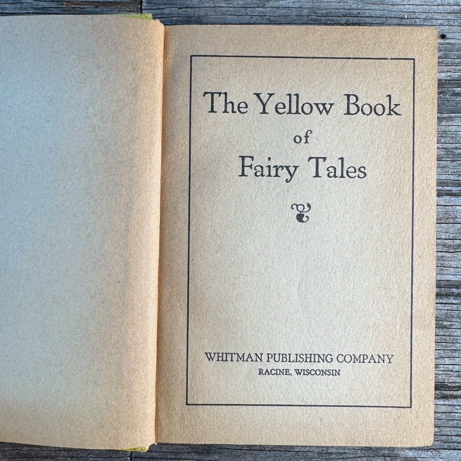 The Yellow Book of Fairy Tales, Whitman Publishing - Pretty Old Books