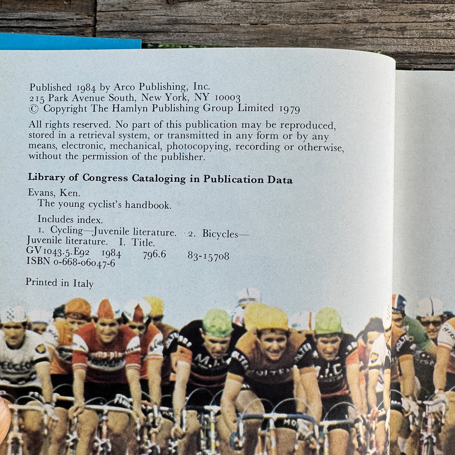 The Young Cyclist's Handbook, Ken Evans, 1979 - Pretty Old Books