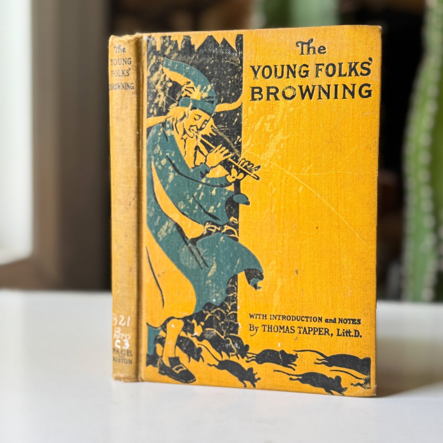 The Young Folks' Browning, Thomas Tapper, 1932 Poetry School Book - Pretty Old Books