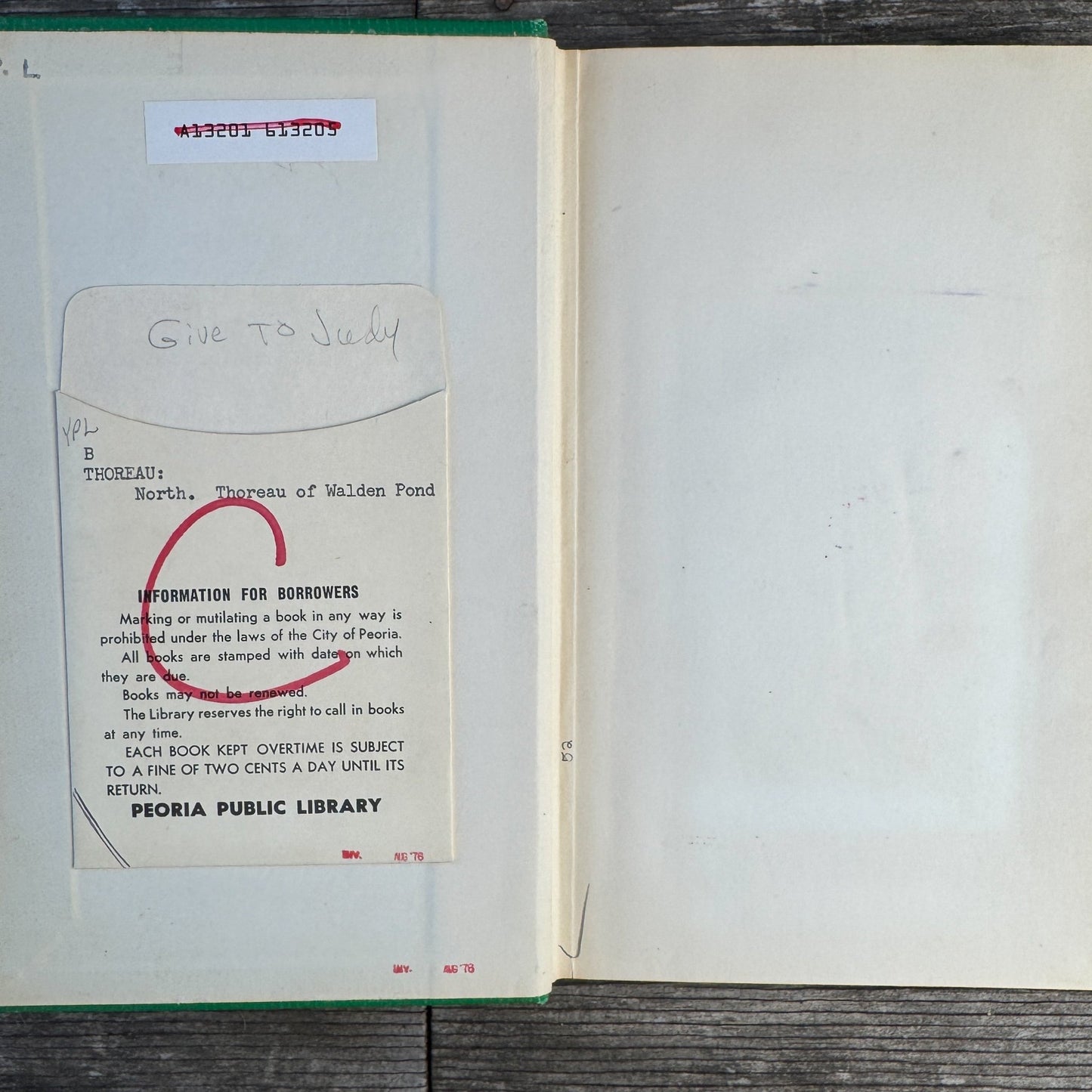 Thoreau of Walden Pond, 1959 Juvenile Biography - Pretty Old Books