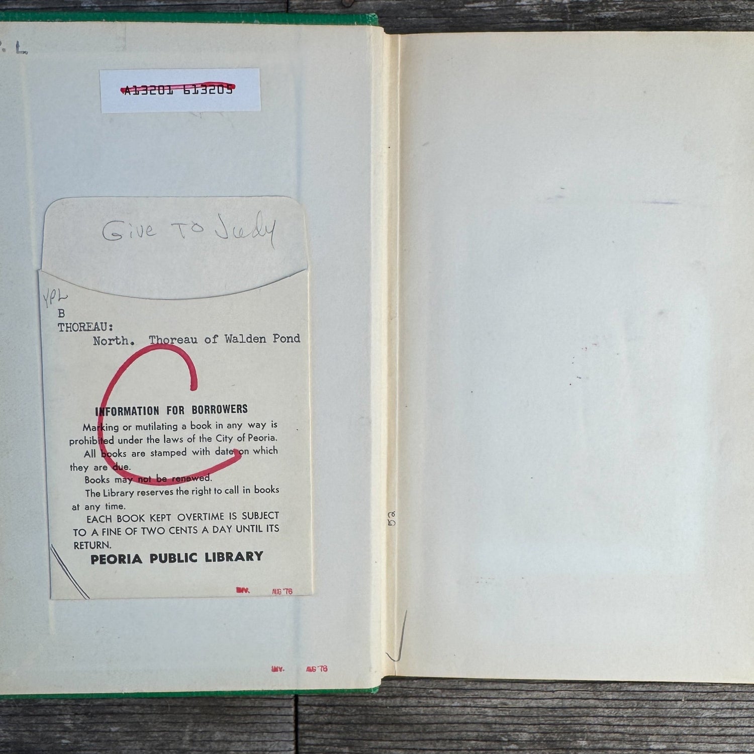 Thoreau of Walden Pond, 1959 Juvenile Biography - Pretty Old Books