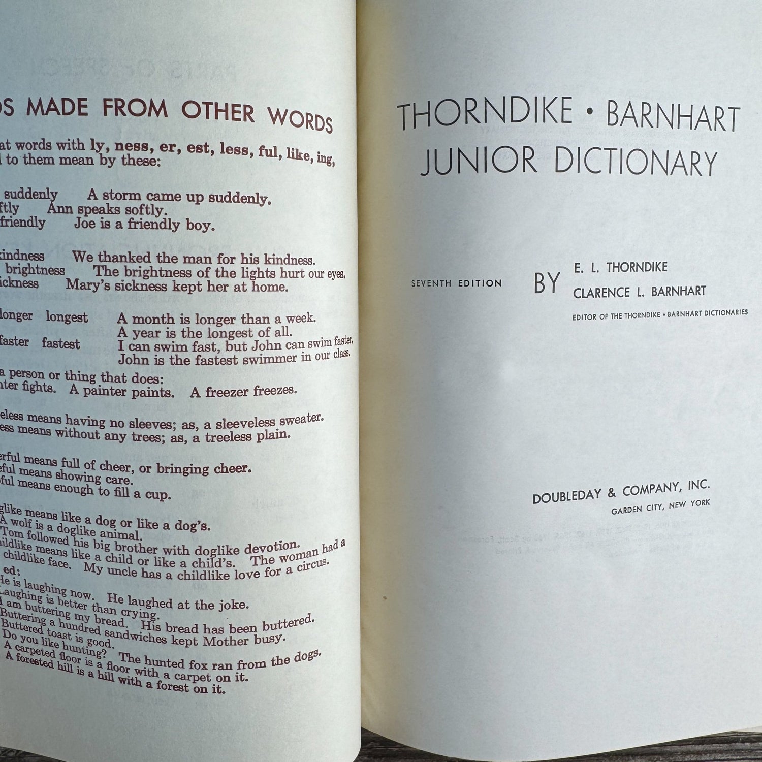 Thorndike-Barnhart Junior Dictionary, E.L. Thorndike and Clarence L. Barnhart, Seventh Edition, 1968 - Pretty Old Books