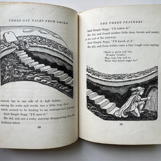 Three Gay Tales From Grimm, Wanda Gag, 1943 - Pretty Old Books