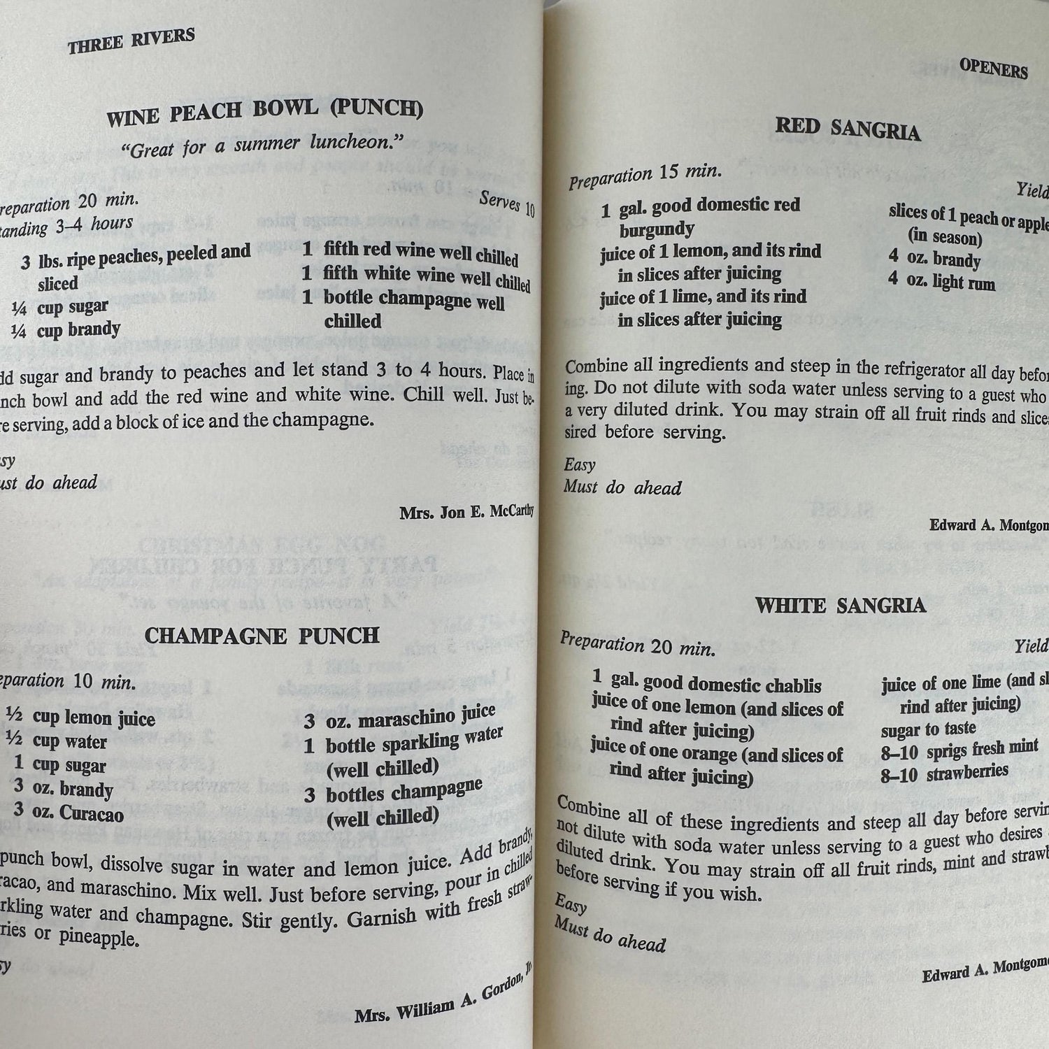 Three Navy Blue Regional Cookbooks: California, New Orleans, Three Rivers, 1970s, Doubleday - Pretty Old Books