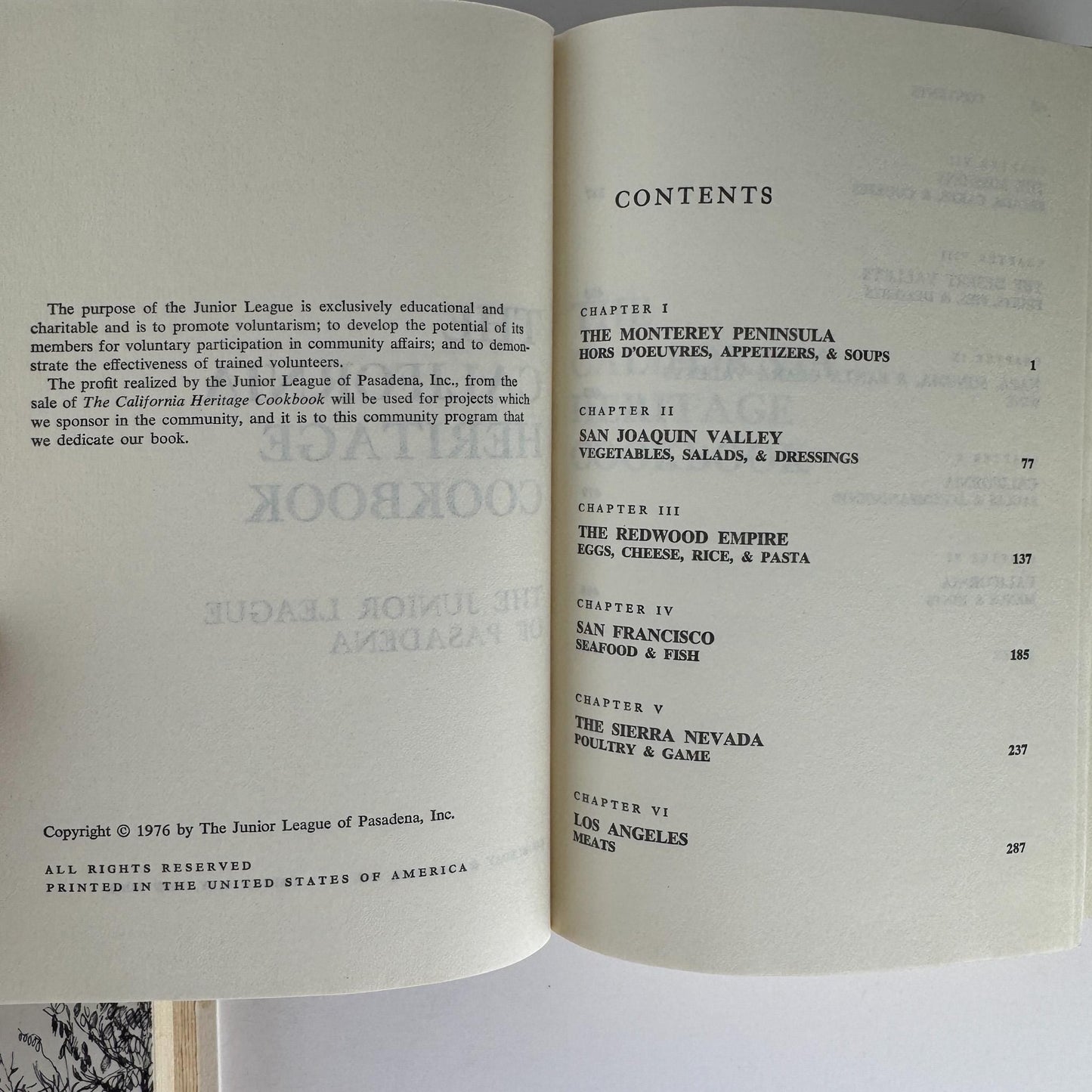 Three Navy Blue Regional Cookbooks: California, New Orleans, Three Rivers, 1970s, Doubleday - Pretty Old Books