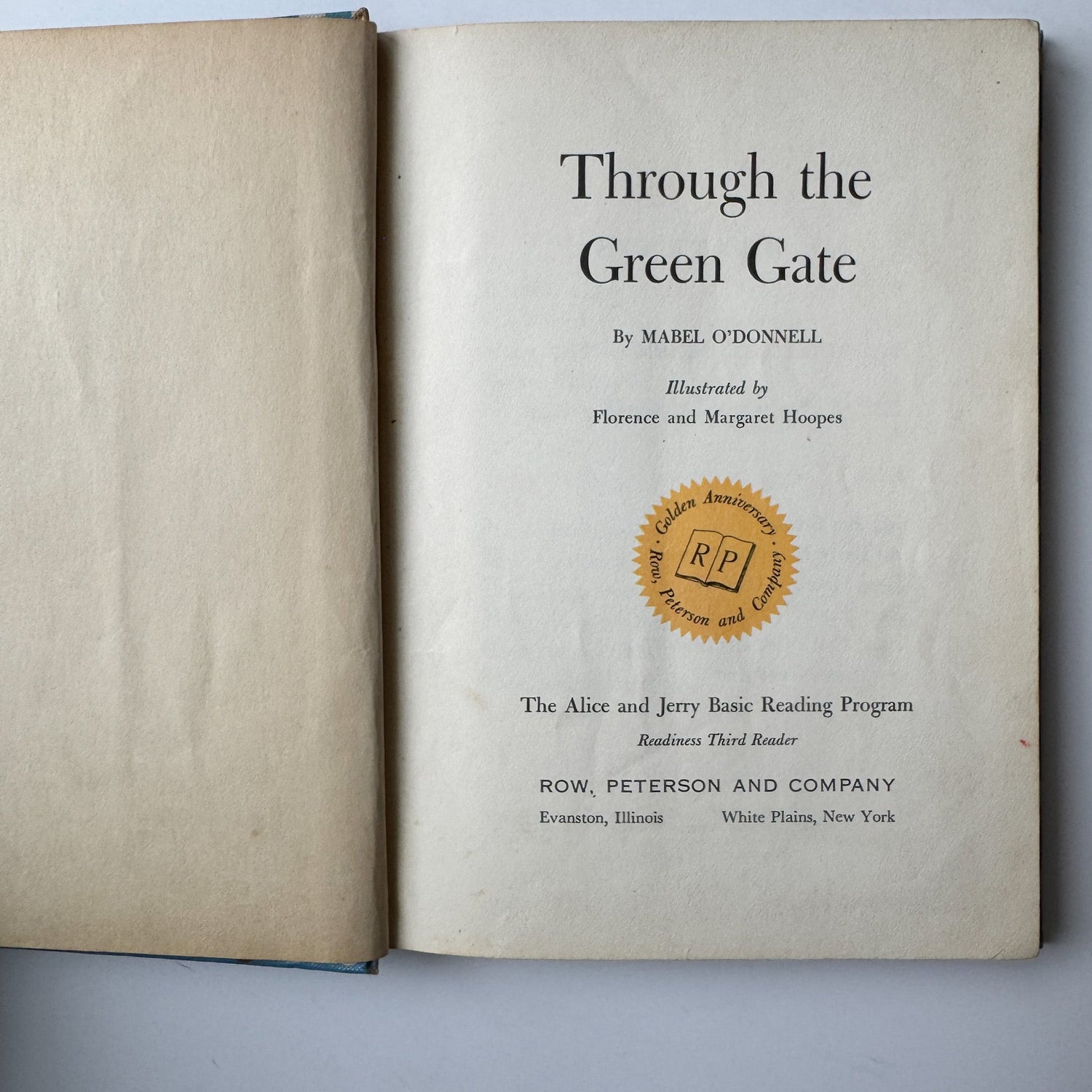 Through the Green Gate, Alice and Jerry, 1957 School Reader - Pretty Old Books